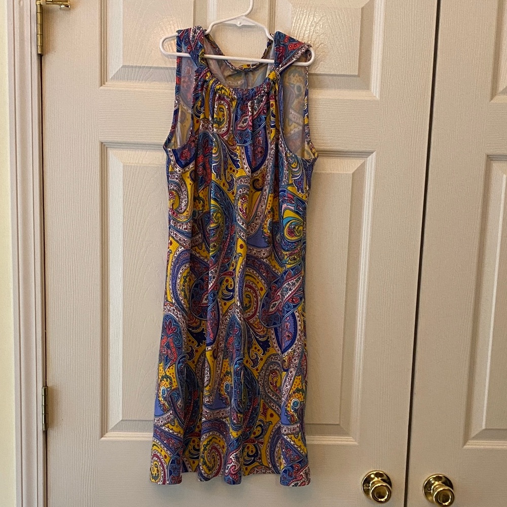Vibrant Paisley Midi Dress